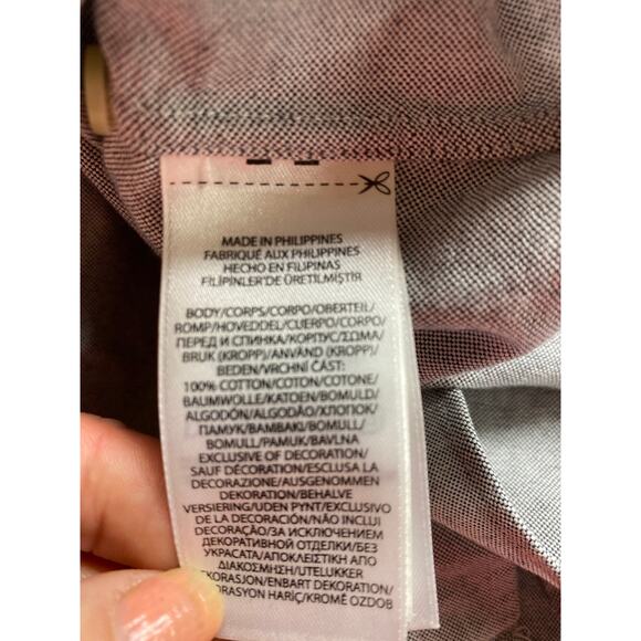 Ralph Lauren Men's Size Large Grey Short Sleeve Casual Button Down Shirt - Picture 6 of 6